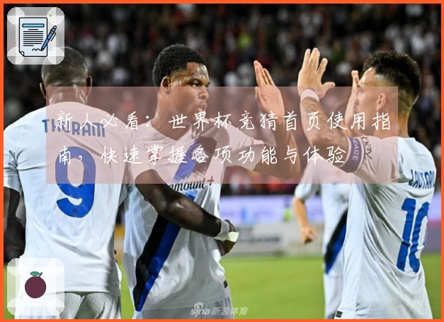 新人必看：世界杯竞猜首页使用指南，快速掌握各项功能与体验